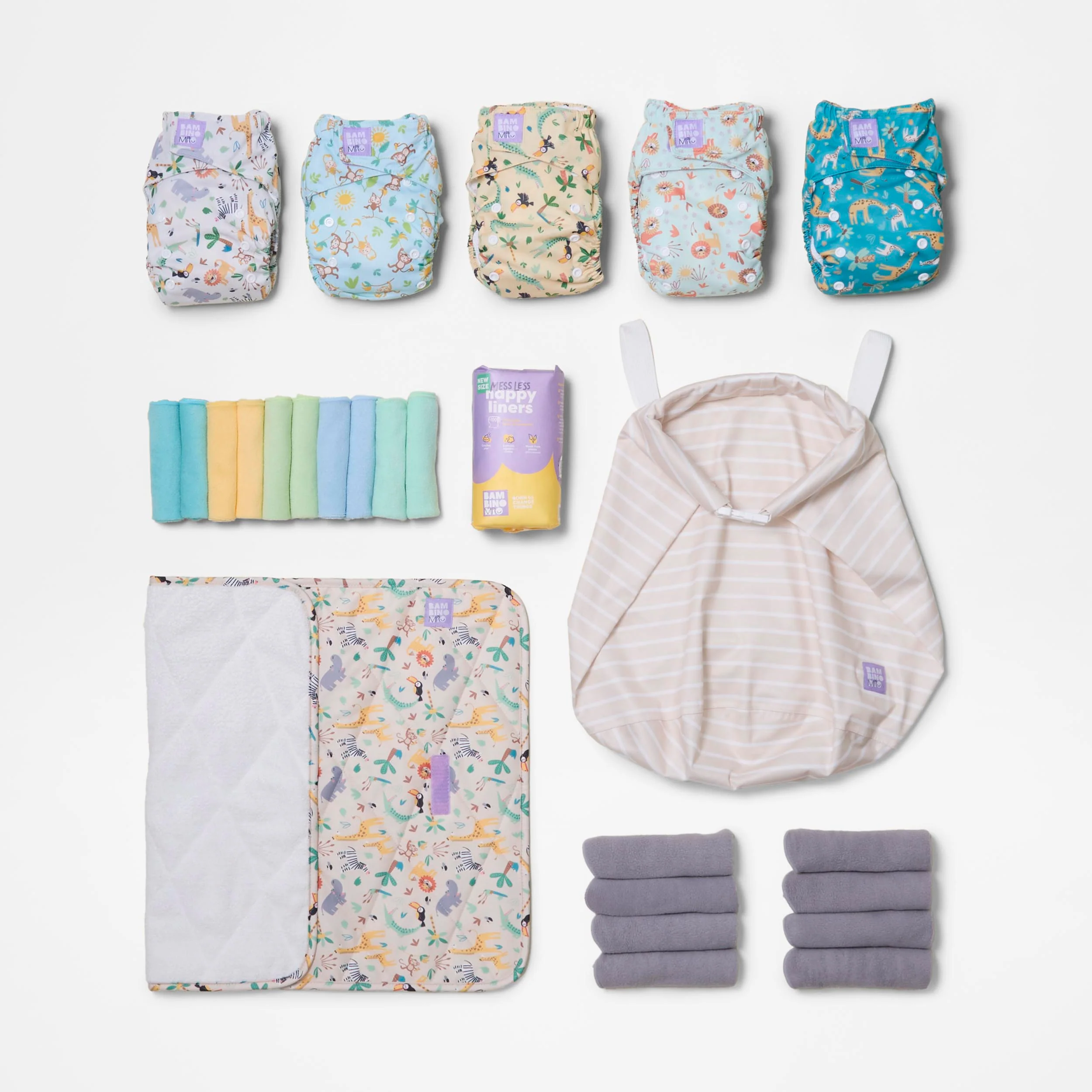 Newborn Reusable Cloth Diaper Pack